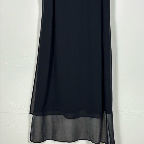 White House Black Market Dress Shift Embellished Black Blue size 8 - Picture 10 of 13